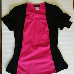 Baby Phat Pink Work Scrub Top NWT
